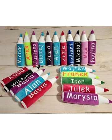 Kredka MASKOTKA z haftem 30 cm