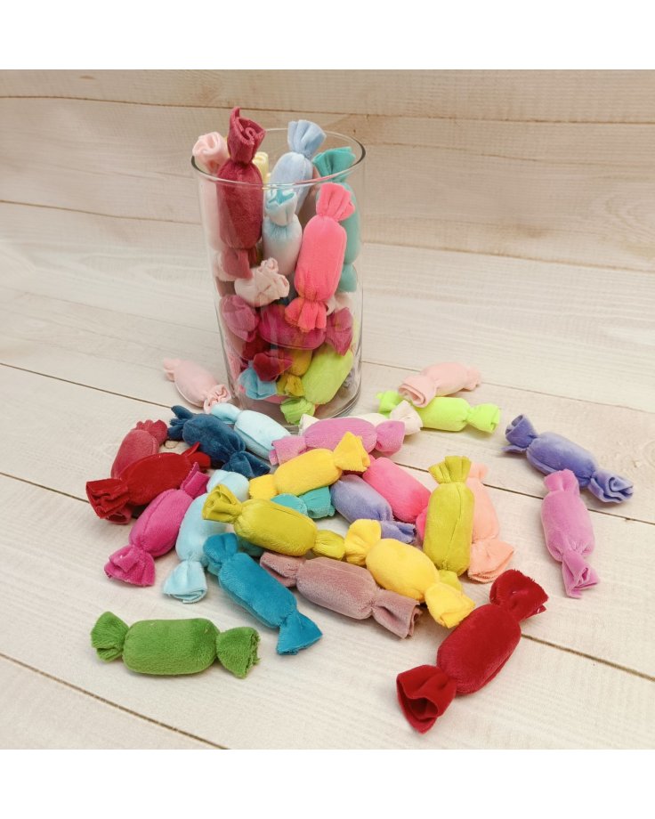 Atrapa cukierków. pluszowe, miękkie kolorowe