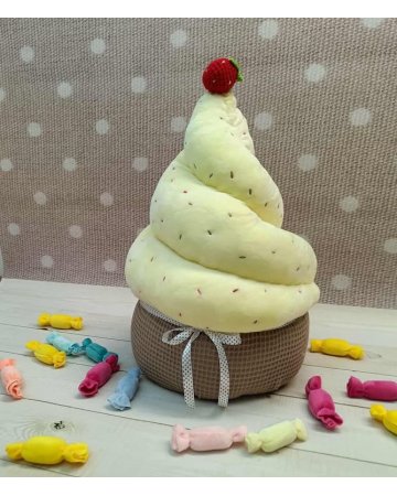 Poduszka MUFFIN XL wanilia
