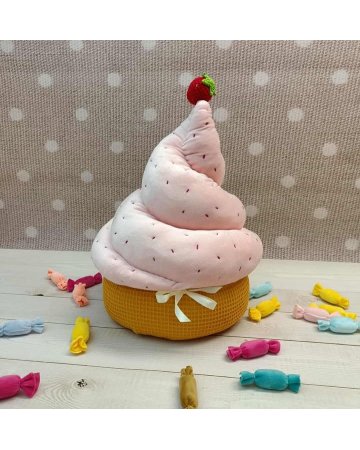 Poduszka MUFFIN XL pudrowy róż
