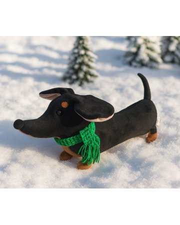 Maskotka pies JAMNIK czarny