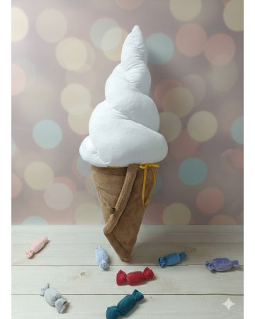 pluszowy lód rożek, xxl