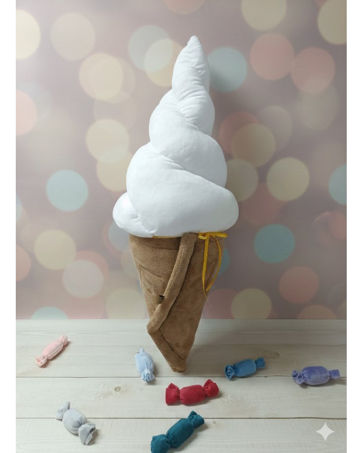 pluszowy lód rożek, xxl