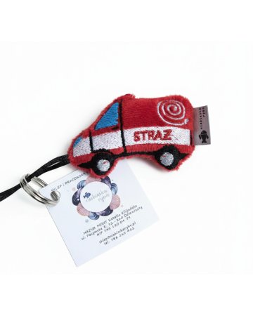 Breloczek w formie wozu strażackiego