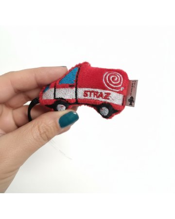 Brelok, czerwony wóz OSP