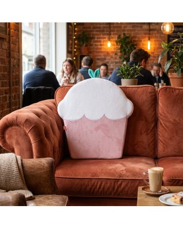 poduszka dekoracyjna w kształcie muffina na oparcie krzesła, fotel i kanapy