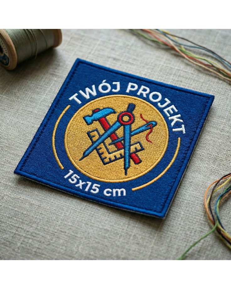 naszywka, twój projekt 15x15 cm