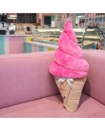 poduszka lód rożek fuksja