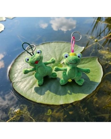 Brelok zielona żabka