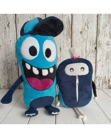 Maskotki firmowe dla O2Fizjo Dźwierzuty, Linamedzik i Komorzak