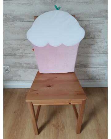 Poduszka na krzesło MUFFIN pudrowy róż